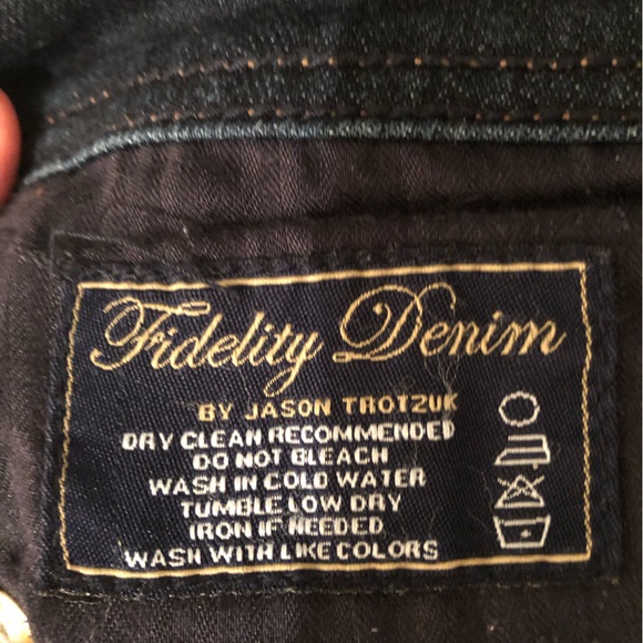 Classic jeans by Fidelity. Dark wash - Picture 4 of 5